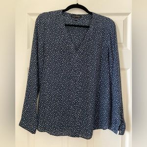 Banana Republic Navy Long Sleeve Top